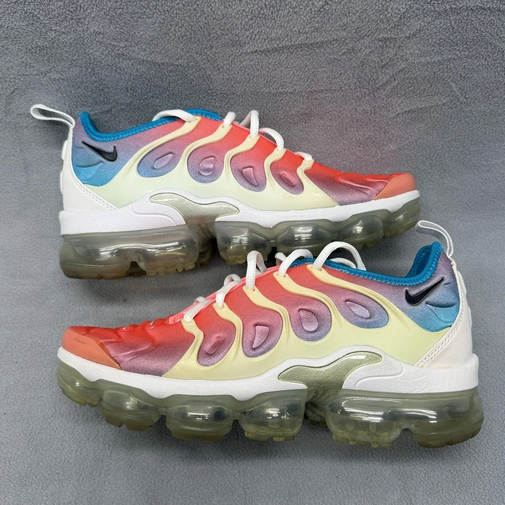Nike Air VaporMax Plus Lava‎ Glow Blue Lagoon Women's Size 7.5 CI5862-600